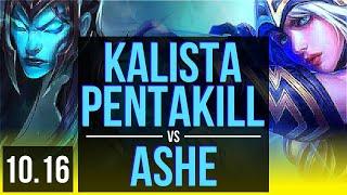 KALISTA & Lulu vs ASHE & Thresh (ADC) | Pentakill, KDA 17/2/7, 500+ games | KR Master | v10.16