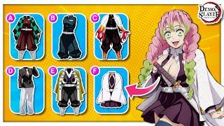 DEMON SLAYER CLOTHES QUIZ  Demon Slayer Kimetsu No Yaiba Season 3 Quiz  Anime Quiz