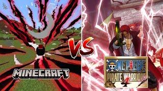 Minecraft VS One Piece Pirate Warriors 4 Akagami No Shanks!!
