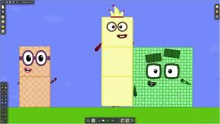 Numberblocks 0 to Absolute Infinity in Algodoo