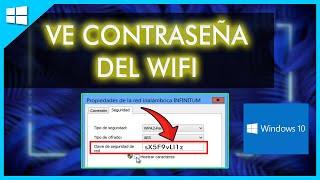 Cómo VER la CLAVE de WIFI en mi pc Windows 10 