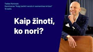 Kaip žinoti, ko nori?