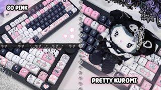 sanrio vlog, kuromi matches my keyboard! @akkogear ⋆𐙚₊˚⊹