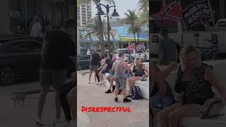 Fort Lauderdale beach Fight #shorts #fight #fortlauderdale #disrespect #hatecrime #respect #love