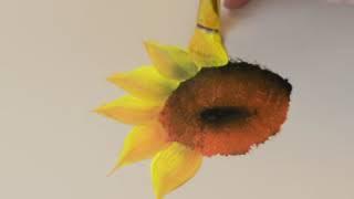 Learn to Paint - One Stroke Sunflower Part 1 | Donna Dewberry 2018