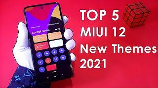 MIUI 12 TOP 5 New Premium Themes 2021 | MIUI 12 Control Center & Lock Screen Themes For Redmi & Poco