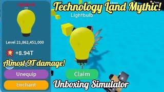 Technology Land Mythic! | Roblox: Unboxing Simulator