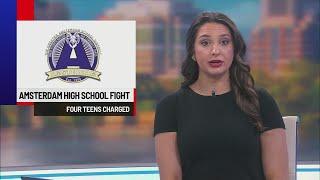4 teens charged in Amsterdam High School fight