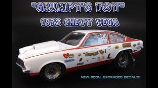 1972 Chevy Vega Pro Stock Grumpy's Toy Bill Jenkins NHRA 1/25 Scale Model Kit Build Review MPC877