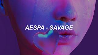 aespa 에스파 'Savage' Easy Lyrics