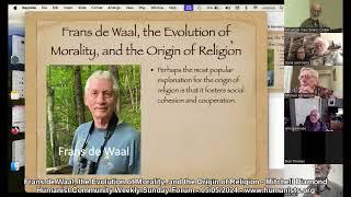 Frans de Waal, the Evolution of Morality, and the Origin of Religion - Mitchell Diamond