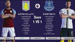 Efootball PES 2021 Aston Villa VS Everton