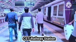 CST Railway Station Mumbai Mumbai Local Train Crowd #youtube #cst #mumbai