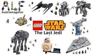 All Lego Star Wars The Last Jedi Sets so far - Lego Speed Build Review