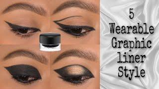 5 Wearable #graphicliner style || MAC Pro Longwear Fluidline Eye-Liner