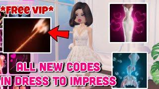 HOW TO GET ALL NEW CODES AND *FREE* VIP IN DRESS TO IMPRESS 