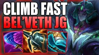 HOW TO USE BEL'VETH JUNGLE IN ORDER TO CLIMB OUT OF LOW ELO FAST! - Gameplay Guide League of Legends