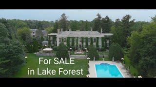 Lake Forest - FOR SALE - Masterpiece of David Adler's architecture beauty. Home of history & luxury!