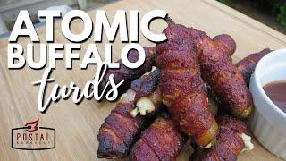 Atomic Buffalo Turds Recipe - Bacon Wrapped Jalapenos on the grill