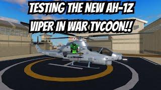 TESTING THE NEW AH1Z VIPER IN WAR TYCOON