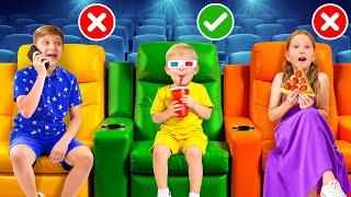 Roma and Friends learn Rules of Conduct in the Cinema