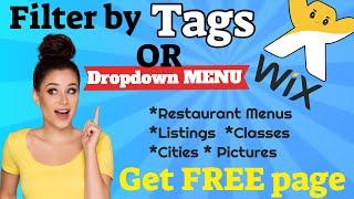 Filter by Tags or Dropdown in Wix