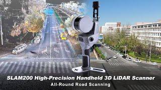 SLAM200 Handheld LiDAR – Real-Time High-Precision Road Point Cloud Scanning & Post-Processing