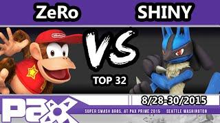 S@P - TSM | ZeRo (Sheik, Diddy Kong) Vs. Shiny (Lucario) SSB4 Top 32 - Smash Wii U - Smash 4