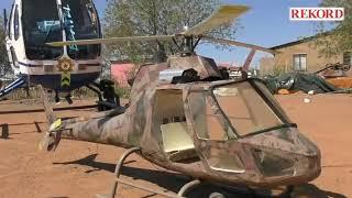 Man builds helicopter in back yard