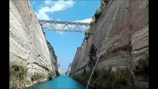 Attraversando il Canale di Corinto - Atene