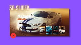 Responsive 3D Image Carousel Slider | Using HTML CSS , JS | Codetech with rp