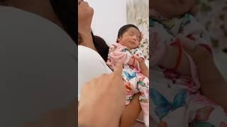 We caught her first smile on camera *so cute* #shorts