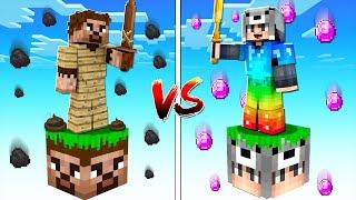 FAKİR TEK BLOK VS ZENGİN TEK BLOK FİLMİ  - Minecraft