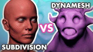 Subdivisions VS Dynamesh in ZBrush