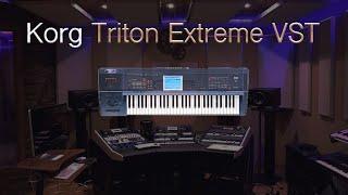 Korg Triton Extreme VST Demo, Sound Design, Review and Simple Beat On the MPC One PT 2.[No Talking].