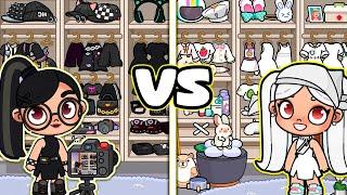  CLOSET PRETO VS CLOSET BRANCO NO AVATAR WORLD | QUAL É MAIS BONITO?