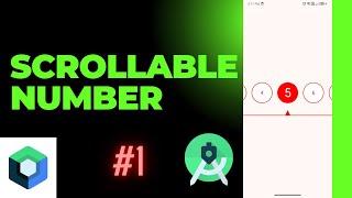 Scrollable Number In Android Studio Jetpack Compose | Canvas Animation | Scrollable Number | #1