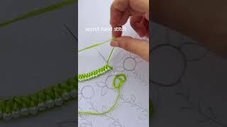 Beautiful easy border #shortvideo #trending #stitch