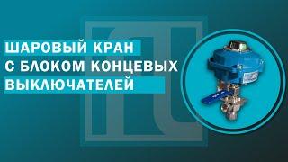 Шаровой кран с блоком концевых выключателей | Взрывозащищенное исполнение