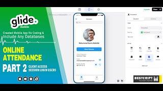 Glide Mobile : Part 2 (Client) | Aplikasi Absensi Online V1 (Karyawan) - Login Session Per Users