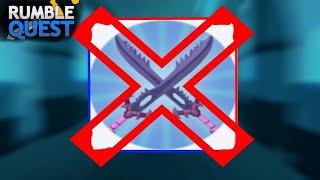 DONT USE DUAL SWORD on Rumble Quest Roblox