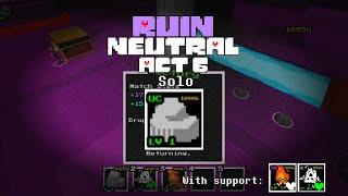 Solo Ruin Act 6 with Rock (Neutral) | Roblox Undertale Adventures