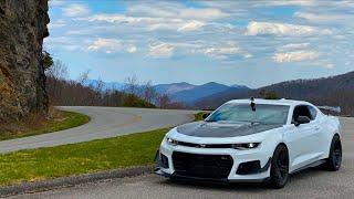 CHEVY CAMARO ZL1 1LE ON THE BLUE RIDGE PARKWAY POV | CORSA EXTREME | BLUE RIDGE CAR MEETS