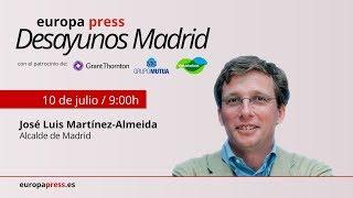 Desayuno Informativo de Europa Press con el alcalde de Madrid, José Luis Martínez-Almeida