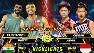 Wow‼️Mutual attack match‼️Gideon/Sukamuljo vs Rankireddy/Shetty France