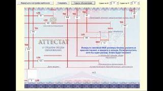 Программа "Аттестаты-СП" - настройка шаблонов бланков