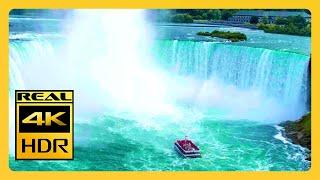 Niagara Falls Scenic: Relaxation Music for Meditation, Serenity | 4K HDR 60fps