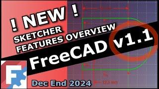 New Sketcher Features Coming in FreeCAD v1.1 (update to FreeCAD v1. 0) – Really Excited About These!