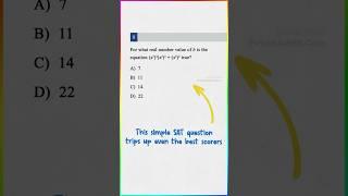 The simple SAT question that trips up top scorers…