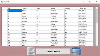 vb.net project How to insert data from SQL database into MYSQL database using datagridview